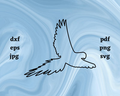 Parrot Outline SVG Cut File SVG Northern Light SVG 