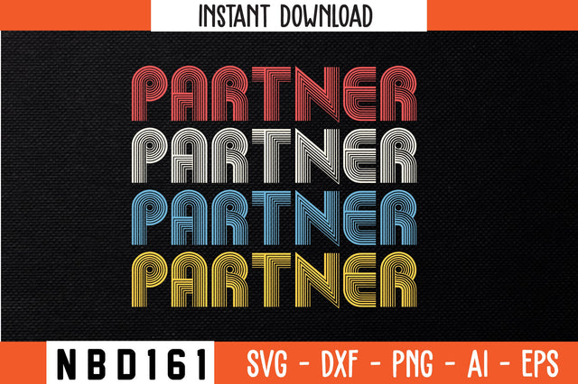 PARTNER Retro Design SVG Nbd161 