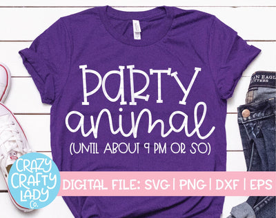 Party Animal SVG Crazy Crafty Lady Co. 