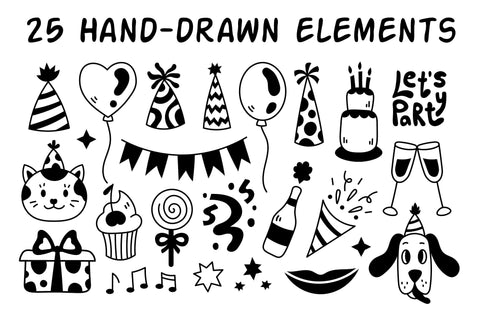 Party Doodles Sublimation Rin Green 