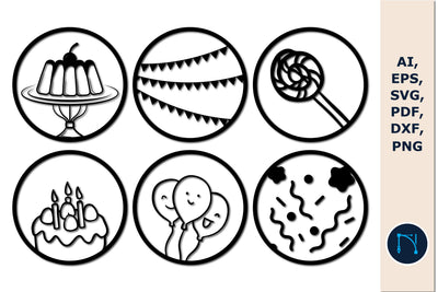 party element round wall decor bundle SVG SVG MD JOYNAL ABDIN 