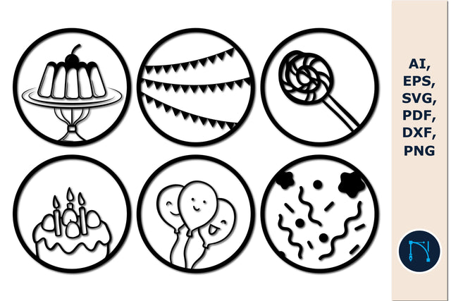 party element round wall decor bundle SVG SVG MD JOYNAL ABDIN 