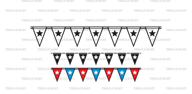 Party flags SVG TribaliumArtSF 