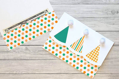 Party Hat Money Holder Card SVG 3D Paper Risa Rocks It 