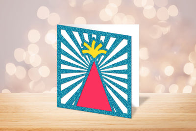 Party Hat Papercut Card SVG SVG Risa Rocks It 