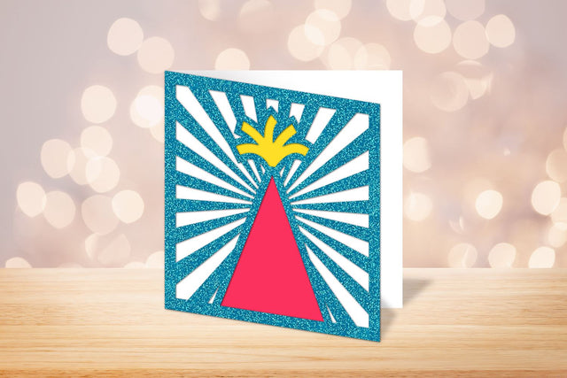 Party Hat Papercut Card SVG SVG Risa Rocks It 