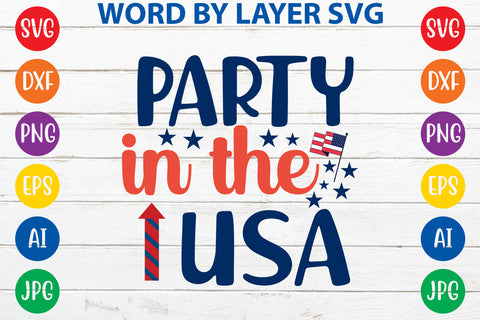Party In The Usa, 4th Of July SVG Design SVG Rafiqul20606 
