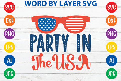 Party In The Usa, 4th Of July SVG Design SVG Rafiqul20606 