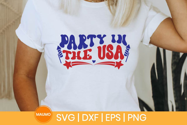 Party in the USA, 4th of July svg quote SVG Maumo Designs 