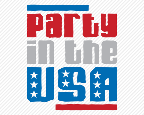 Party In The USA | Patriotic SVG SVG Texas Southern Cuts 