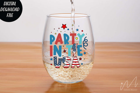 Party in the USA png, Independents day party t shirt png SVG Isabella Machell 