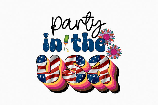 party in the usa Sublimation SVGArt 