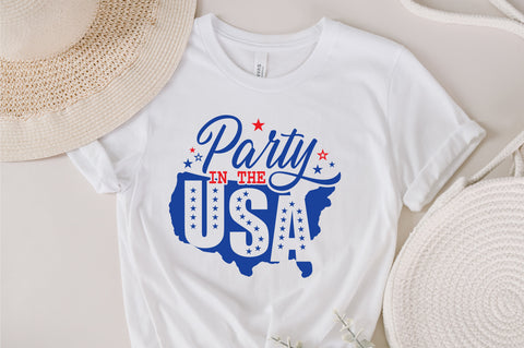 Party in the USA svg, 4th of July svg, USA celebrations svg, Independence day png sublimations, Fourth of July, svg files for Cricut SVG Fauz 