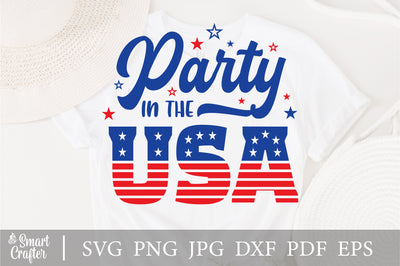 Party in the USA svg, 4th of July svg, USA celebrations svg, Independence day png sublimations, Fourth of July, svg files for Cricut SVG Fauz 