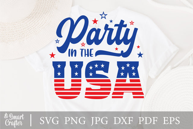 Party in the USA svg, 4th of July svg, USA celebrations svg, Independence day png sublimations, Fourth of July, svg files for Cricut SVG Fauz 