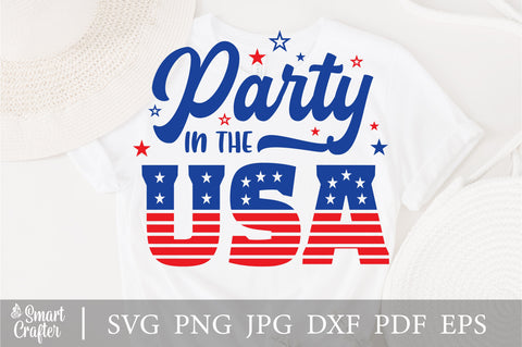 Party in the USA svg, 4th of July svg, USA celebrations svg, Independence day png sublimations, Fourth of July, svg files for Cricut SVG Fauz 
