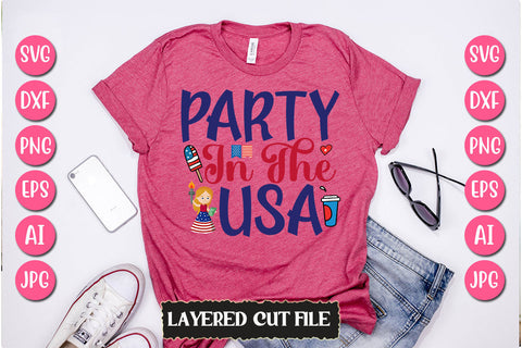 Party In The Usa SVG Cut File SVG Newmockups 
