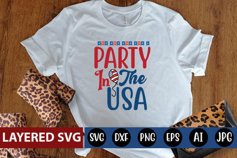 Party In The Usa SVG cute file SVG Blessedprint 