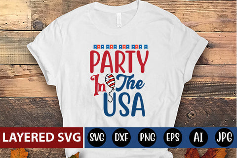 Party In The Usa SVG cute file SVG Blessedprint 