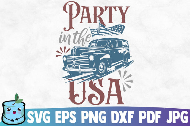 Party In The Usa SVG MintyMarshmallows 