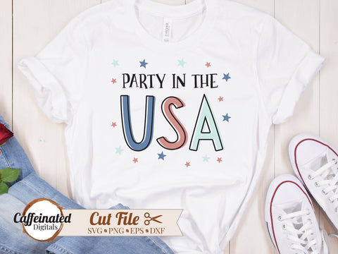 Party In The USA svg, png SVG Caffeinated SVGs 
