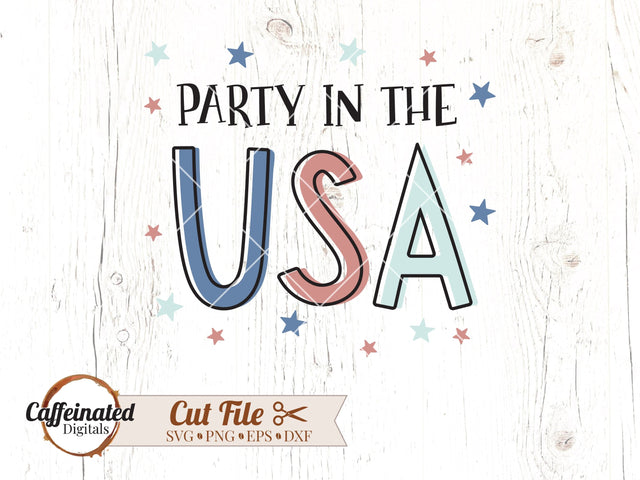 Party In The USA svg, png SVG Caffeinated SVGs 
