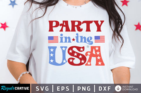 Party in the usa SVG SVG Regulrcrative 