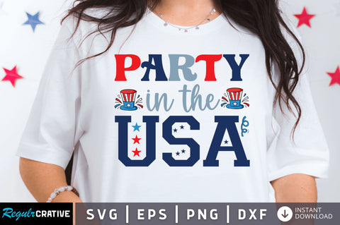 Party in the usa SVG SVG Regulrcrative 