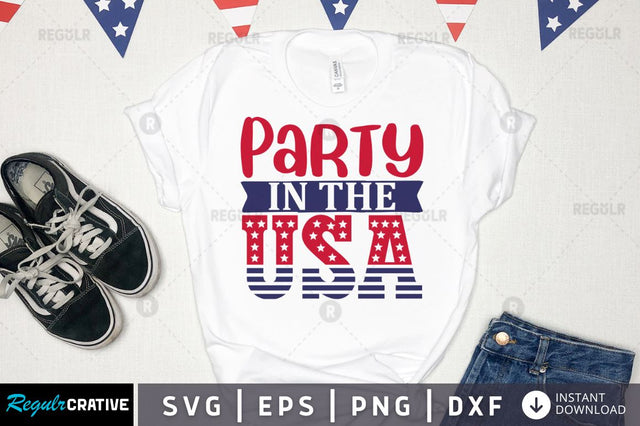 Party in the usa SVG SVG Regulrcrative 