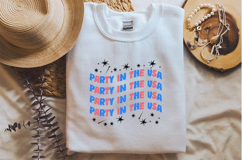 party in the usa,4th of july svg,Patriotic Quote,Eps Png, America Cut Files SVG BB Type Studios 