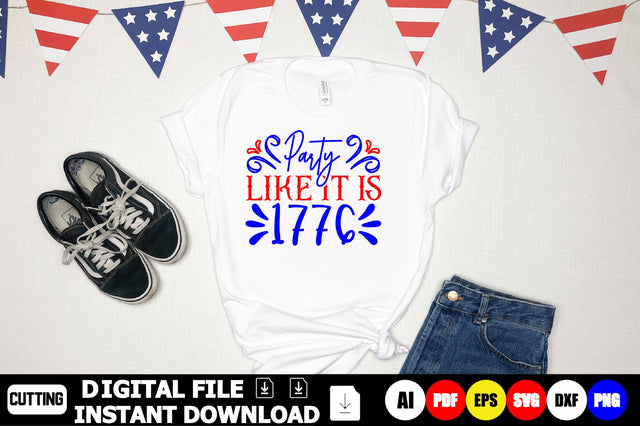 Party Like It is 1776 SVG Shahin alam 