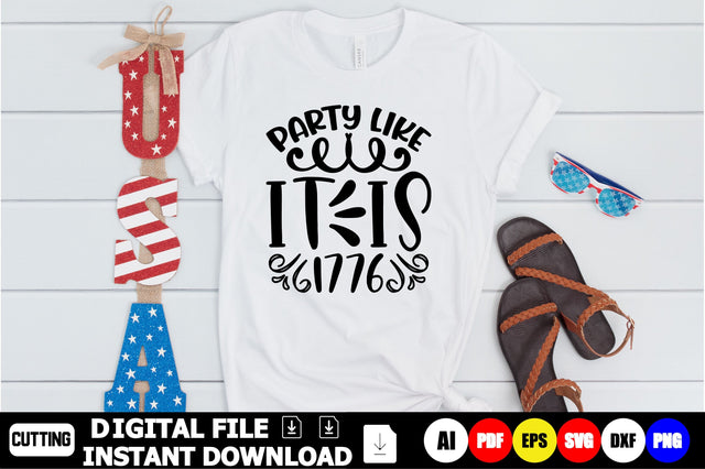 Party Like It Is 1776 SVG Shahin alam 