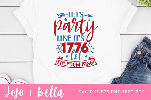 Party Like Its 1776 Png, Sublimation Designs Downloads, 4th Of July, Fourth of July, American Marquee, Png Files For Sublimation, Png SVG Jojo&Bella 