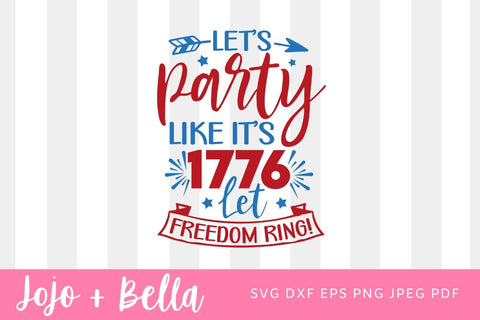 Party Like Its 1776 Png, Sublimation Designs Downloads, 4th Of July, Fourth of July, American Marquee, Png Files For Sublimation, Png SVG Jojo&Bella 