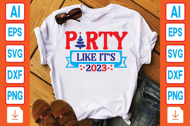Party Like It's 2023 SVG Craftlabsvg24 