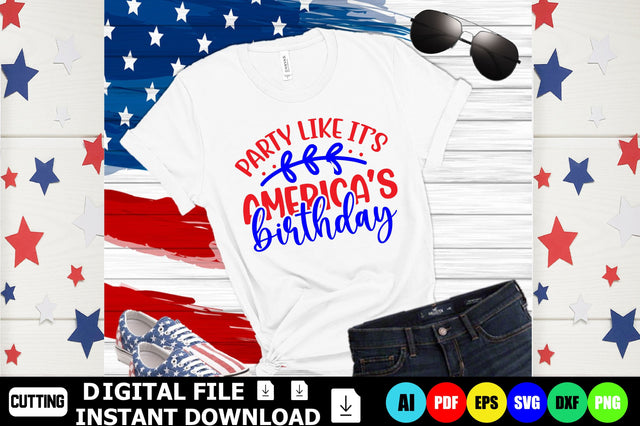 Party Like It’s America’s Birthday SVG Shahin alam 