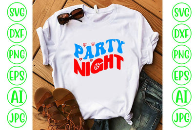 Party Night Retro SVG SVG Syaman 