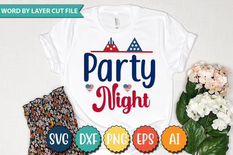 Party Night SVG Cut File,SVGs,quotes-and-sayings,food-drink,mini-bundles,print-cut,on-sale,Clipart Clip Art Sublimation or Vinyl Shirt Design SVG DesignPlante 503 