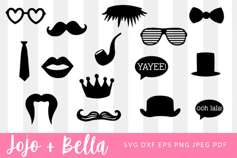 Party Props SVG Bundle, Photo Booth Props SVG, Party Svg, Props SVG, Party Props Cut File, Svg files for Cricut and Silhouette SVG Jojo&Bella 