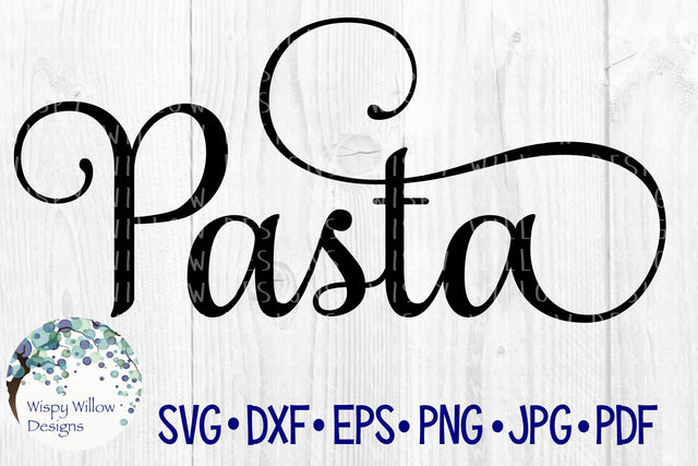 Pasta Label SVG Wispy Willow Designs 