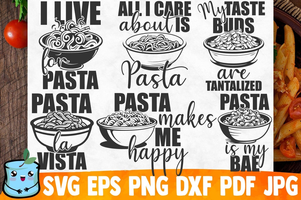 Pasta Svg File Pasta Lover SVG Bundle - So Fontsy
