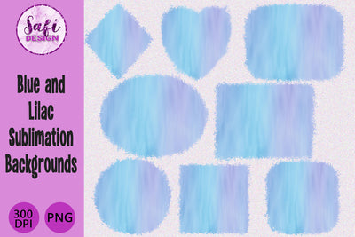 Pastel Blue and Lilac Sublimation Backgrounds Sublimation Safi Design 