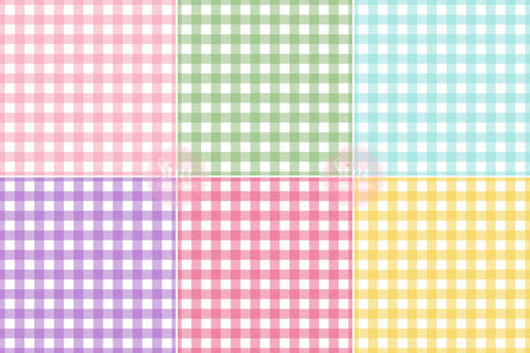 Pastel Buffalo Plaid Pattern Seamless Digital Paper Backgrounds Digital Pattern SineDigitalDesign 