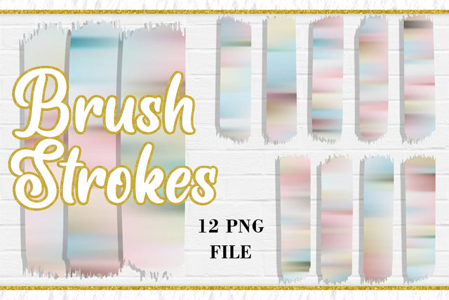 Pastel Color Brush Strokes, PNG Sublimation Design Sublimation artnoy 