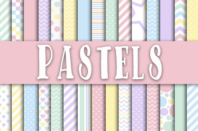 Pastel Digital Papers Sublimation Old Market 