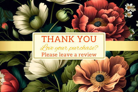 Pastel florals on a dark background, Summer Paradise Digital Pattern FloridPrintables 