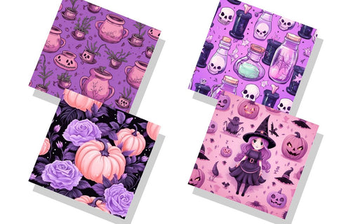 Pastel Halloween backgrounds Bundle Sublimation Regulrcrative 
