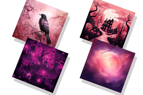 Pastel Halloween Seamless Pattern Sublimation Regulrcrative 