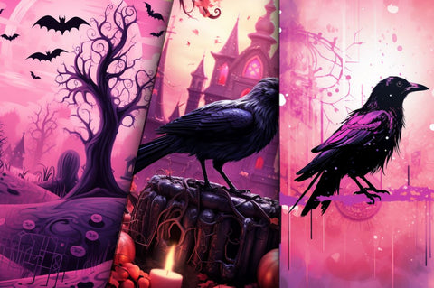 Pastel Halloween Seamless Pattern Sublimation Regulrcrative 