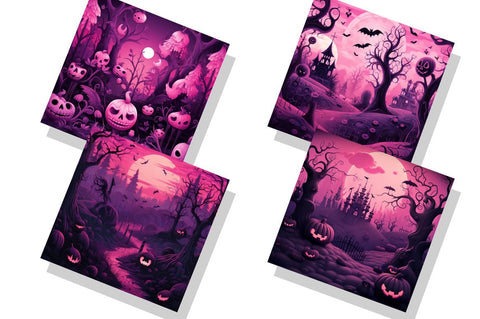 Pastel Halloween Seamless Pattern Sublimation Regulrcrative 